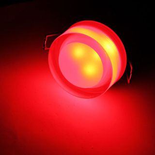 3W 135LM 620 630K Red Light Cylinder Crystal Ceiling Lamp LED Bulb (AC