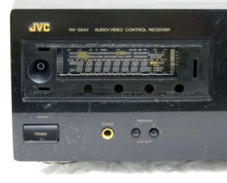 JVC RX 554V Audio Video Control Stereo Receiver Powered On