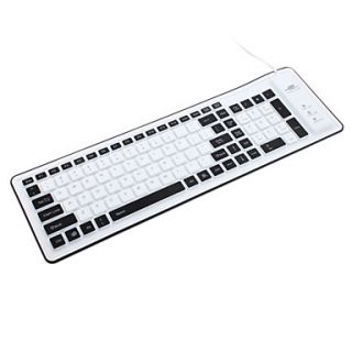 103 Key Flexible QWERTY USB Keyboard (Waterproof, Assorted Colors)