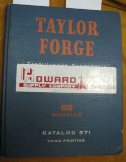 Taylor Forge Catalog 571, Pipe Works Forged Flanges Asbestos Welding