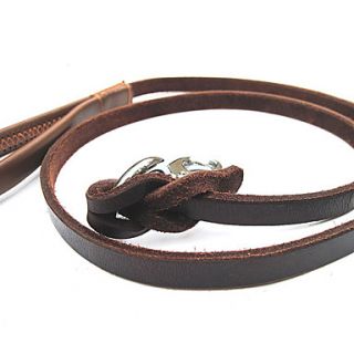 Leather Dog Leash (160 x 1.4cm, Brown), Gadgets