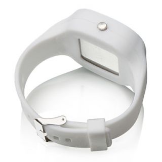 gele silikon band kvarts armbandsur vit 00195045 166 skriv en