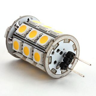 g4 5w 27x5050 SMD 400 450lm 3000 3500K branco quente lâmpada de milho