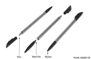 3in1 Metal Stylus Pen for at T Tilt HTC TyTN II Kaiser