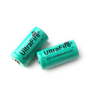 EUR € 3.85   ultrafire 3v CR123A 800 mAh batterie rechargeable vert