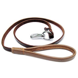 Leather Dog Leash (160 x 1.4cm, Brown), Gadgets