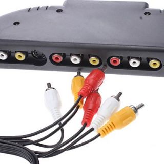 USD $ 9.49   Video Device to TV Set 4 to 1 Converter,