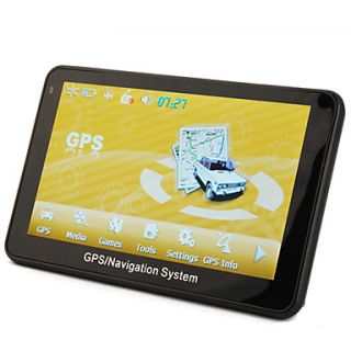 USD $ 167.59   5 LCD Windows CE 5.0 Core GPS Navigator w/FM