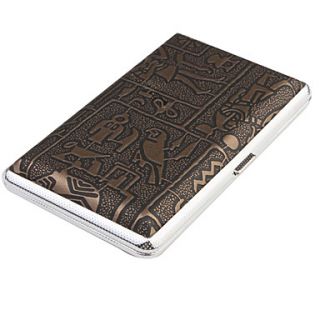 USD $ 3.79   Mysterious Egyptian Glyphs Metal Cigarette Case (Holds 14
