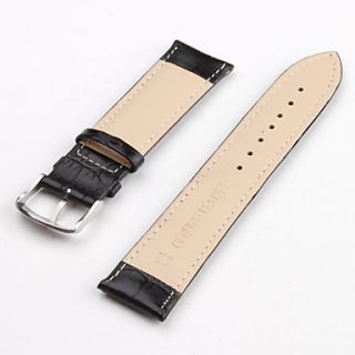 USD $ 2.99   Unisex Genuine Leather Watch Strap 20MM (Black),