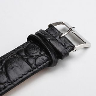 EUR € 2.75   unisex äkta läder Armband 26mm (svart), Gratis frakt