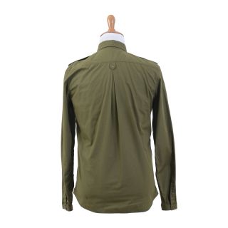 Just Cavalli Olive Green Casual Long Sleeve Shirt US M EU 50