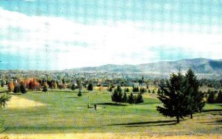1950s Kalispell Montana City View Vintage Postcard