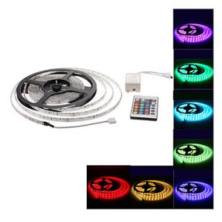 Waterproof 5M 300x3528 SMD RGB Light LED Strip Lamp with 24 Button