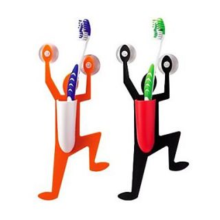 Bathroom Climbing Man Design Toothbrush Holder (Random Color)