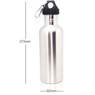 USD $ 14.79   1000ML Metal Plastic Sports Bottle (Silvery),
