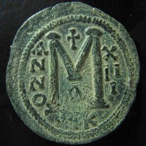 Justinian I AE 42 mm Follis Nicomedia Huge
