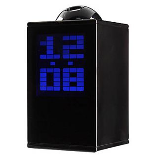 Description 3 LED Blue Backlight Alarm Clock Calendar Thermometer