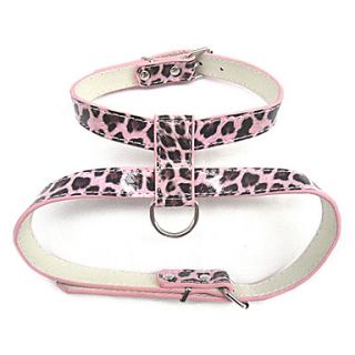 USD $ 5.39   Leopard Skin Style Dog Harness (S M, Assorted Colors