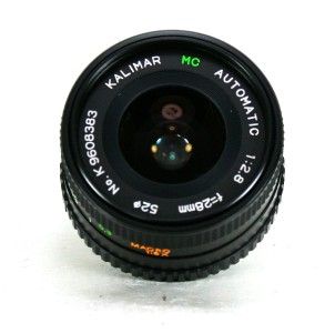 Kalimar Wide Angle 28mm F 2 8 for Minolta X700 X570 X370 SRT101 SRT201