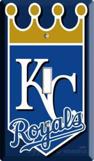 Kansas City Royals KC Baseball MLB Single Switch Plate
