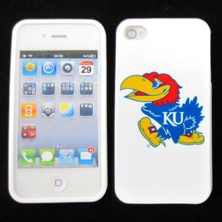 Kansas Jayhawks Silicone Rubber Skin Case Phone Cover for Apple iPhone