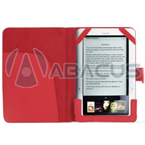 Barnes Noble Nook 1st Edition Reader Carry Case Folding Cover   Red PU