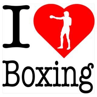 Wall Art  Posters  I Love Boxing Poster