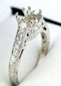 Kirk Kara Designer PLATINUM & Diamond Ring Setting, 0.33ct tw, $6,000