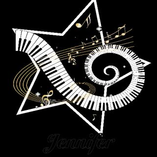 Music star gold black 38.5 x 24.5 Oval Wall Peel by auslandgifts