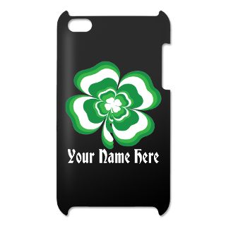 Leaf Clover Gifts  4 Leaf Clover iPod touch cases  Customizable