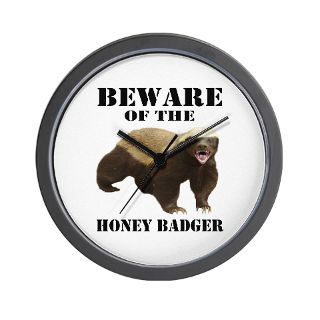 Animal Gifts  Animal Home Decor  Beware of the honey badger Wall
