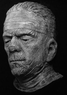 Boris Karloff Mummy Life Mask Famous Monsters Sculpture