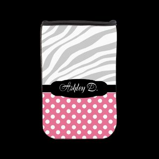 Animal Gifts  Animal Sleeves & Covers  Pink Polka Dot Faded Zebra