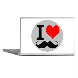 Awesome Gifts  Awesome Laptop Skins  I love mustache Laptop Skins