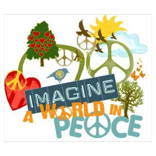Wall Art  Posters  Imagine World Peace Poster