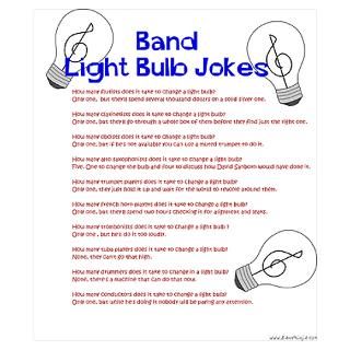 Wall Art  Posters  Band Light Bulb Jokes Poster