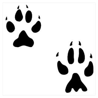 Wall Art  Posters  Canine Paw Prints Wall Art