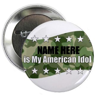 Air Force Gifts  Air Force Buttons  PERSONLIZED Idol 2.25 Button