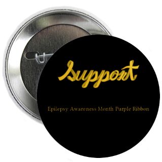 Support Epilepsy Awareness Month Purple Ribbon Buttons, Pins, & Badges
