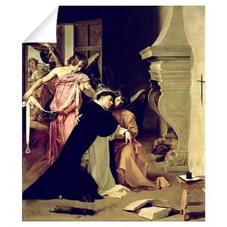 Temptation of St.Thomas Aquinas (oil on canvas) Wall Decal