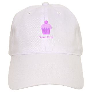 Bakes Gifts  Bakes Hats & Caps  Pink Cupcake with Custom Text