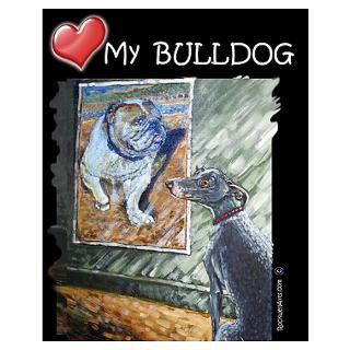 Wall Art  Posters  Bulldog Love Poster
