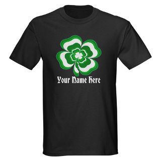 Leaf Clover Gifts  4 Leaf Clover T shirts  Customizable Stacked