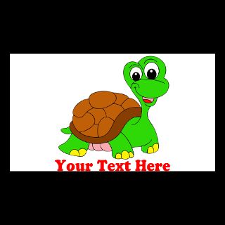 happy green turtle Contact Cards