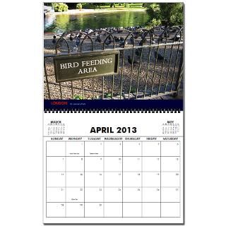 London 2013 Wall Calendar by whitebirddesign