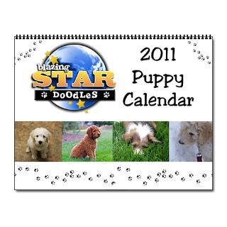 blazing star doodles puppy wall calendar for 2011