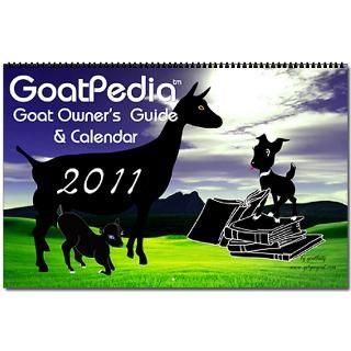 Getyergoat Home Office  2011 Goat Owners Guide Oversized Calendar