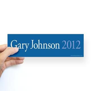 American Bumper Stickers  Gary Johnson 2012