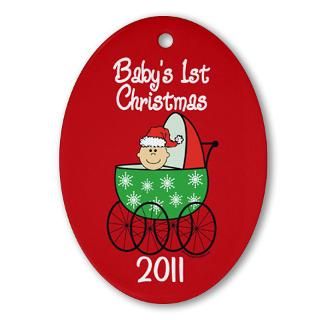 BABYS 1ST CHRISTMAS 2011 Ornament (Oval)